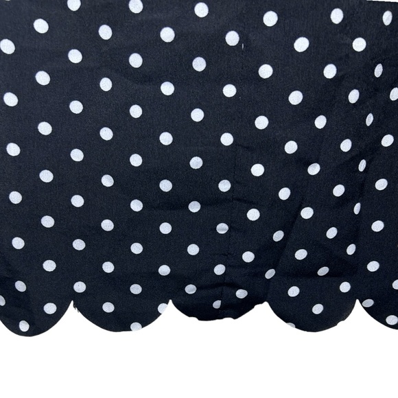 NWT Emery Rose SHEIN Polka Dot Black & White Scallop Trim Tunic Dress Size 2XL - Picture 5 of 10